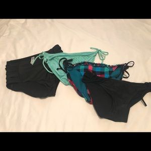 Lot of swimsuit bikini bottoms.